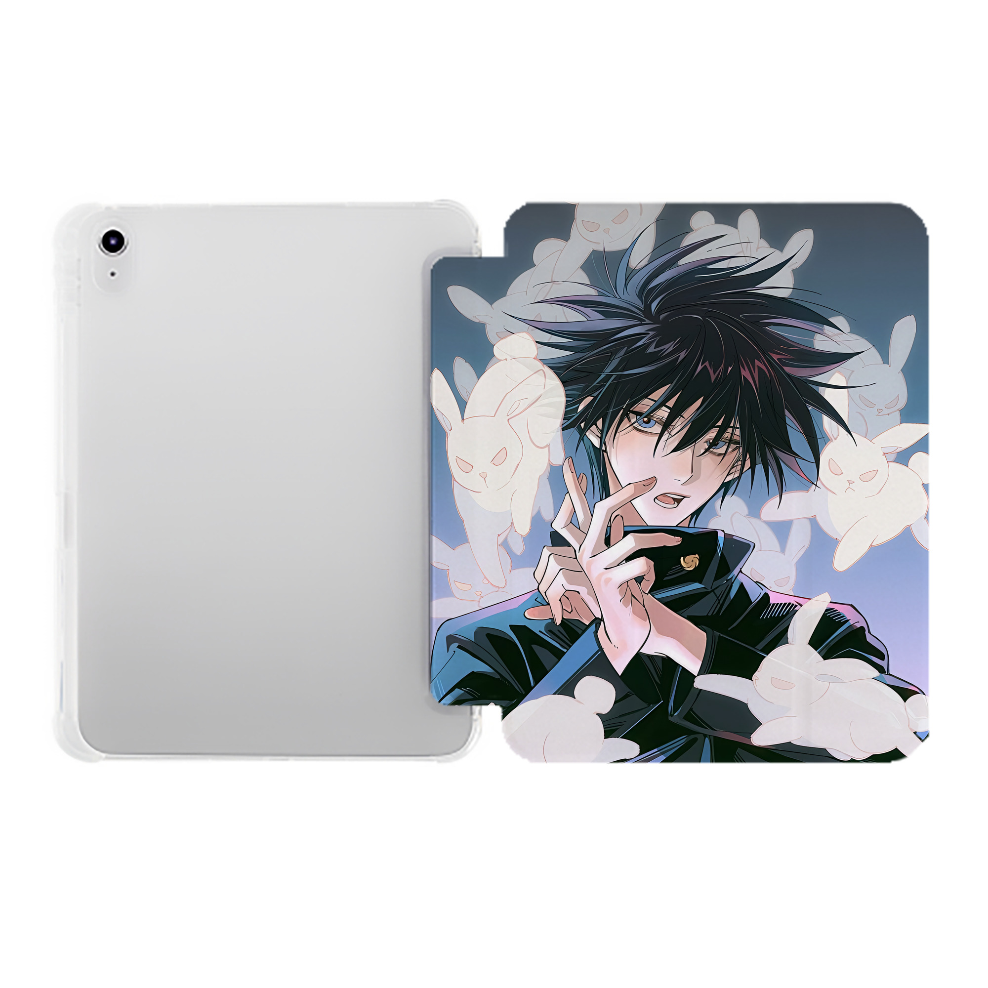 （画像用） SPY×FAMILY间谍家家酒 IPad ケース ペン収納付き 三つ折りスタンド PUレザー×シリコン 対応機種9.5/10.5/10.9インチ